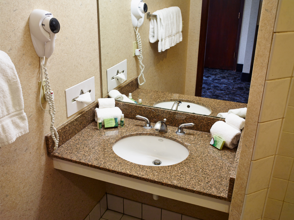 Bathroom at LivINN Hotel Minneapolis North/Fridley
