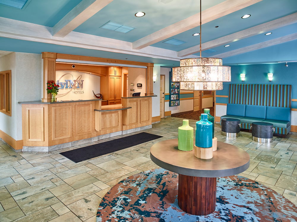 Lobby at LivINN Hotel Minneapolis North/Fridley